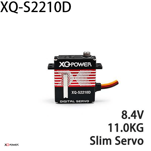 XQ-POWER XQ-S2210D slim digital servo rated 8.4 V and 11 kg·cm
