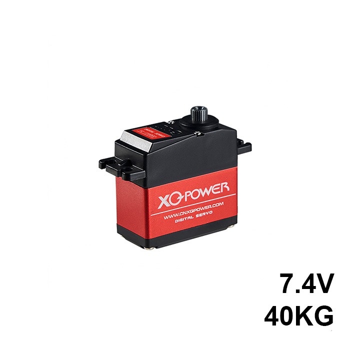 40kg 7.4V standard digital servo with metal gears, magnetic encoder, and high-torque performance suitable for robotics, UAVs, and industrial automation