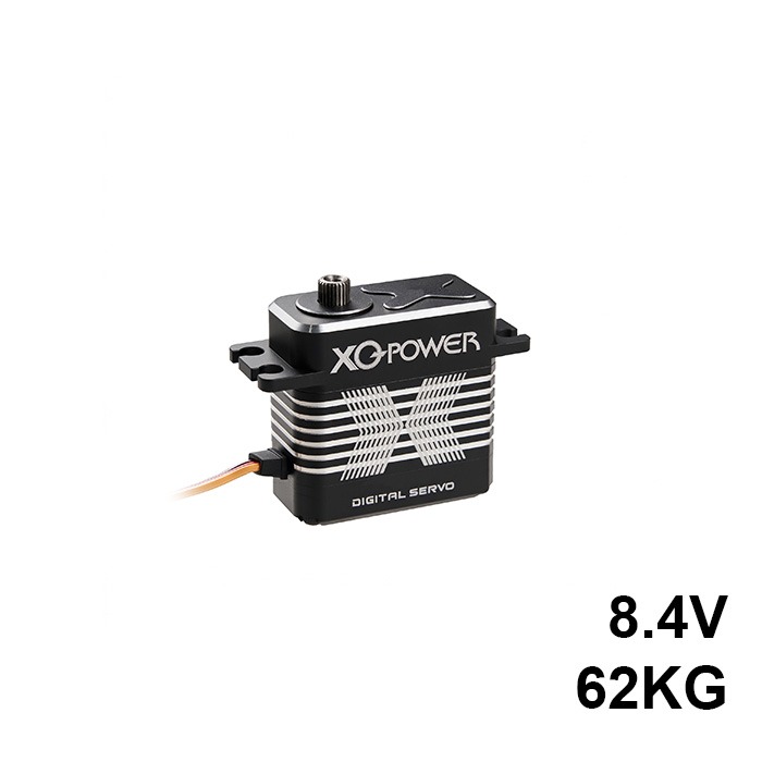 62kg 8.4V digital servo with magnetic encoder, coreless motor, metal gears, and high-torque performance for robotics and industrial automation