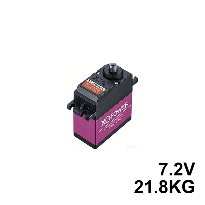 7.2V 21.8KG.CM High Torque Digital Robot Servo - Metal Gear Actuator 7.2V 21.8KG high torque digital robot servo motor with full metal gears and dual ball bearings for robotic arms and automation.