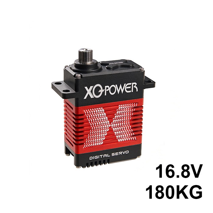 9150D 16.8V 180KG Ultra High Torque Brushless Servo - Flagship Industrial Actuator 9150D 16.8V 180KG extreme torque brushless servo motor with full CNC metal housing and stainless steel gears, designed for heavy-duty industrial robotics and large-scale automation.