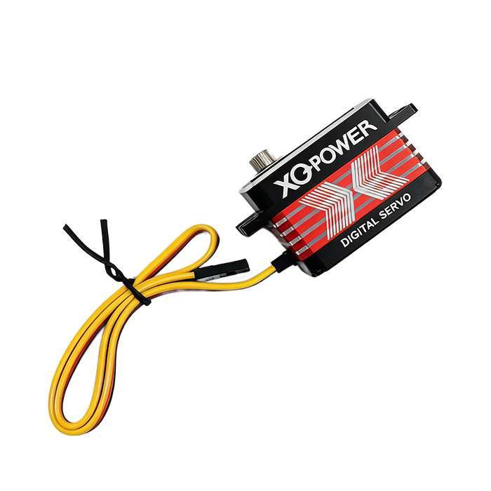 XQPOWER 48kg low-profile servo perspective view showing compact housing and output shaft design
