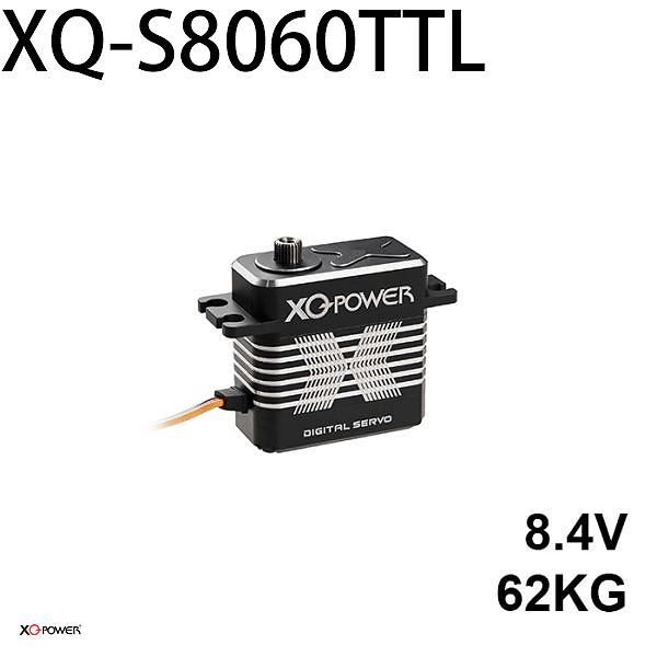 XQ-POWER XQ-S8060TTL digital servo rated 8.4 V and 62 kg·cm