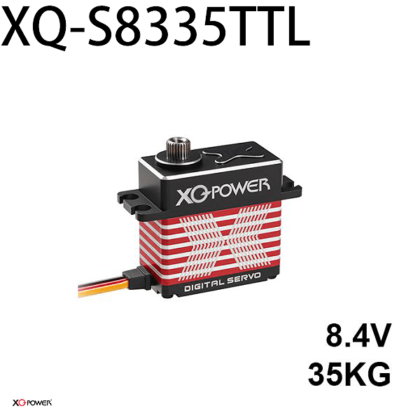 XQ-POWER XQ-S8335TTL digital servo rated 8.4 V and 35 kg·cm