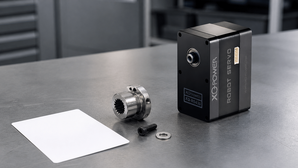 RS460 servo with output interface and fastener inspection setup