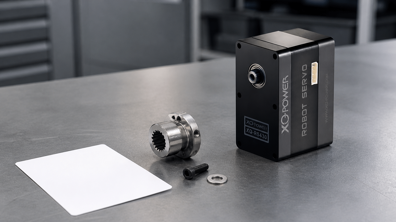 RS460 servo with output interface and fastener inspection setup