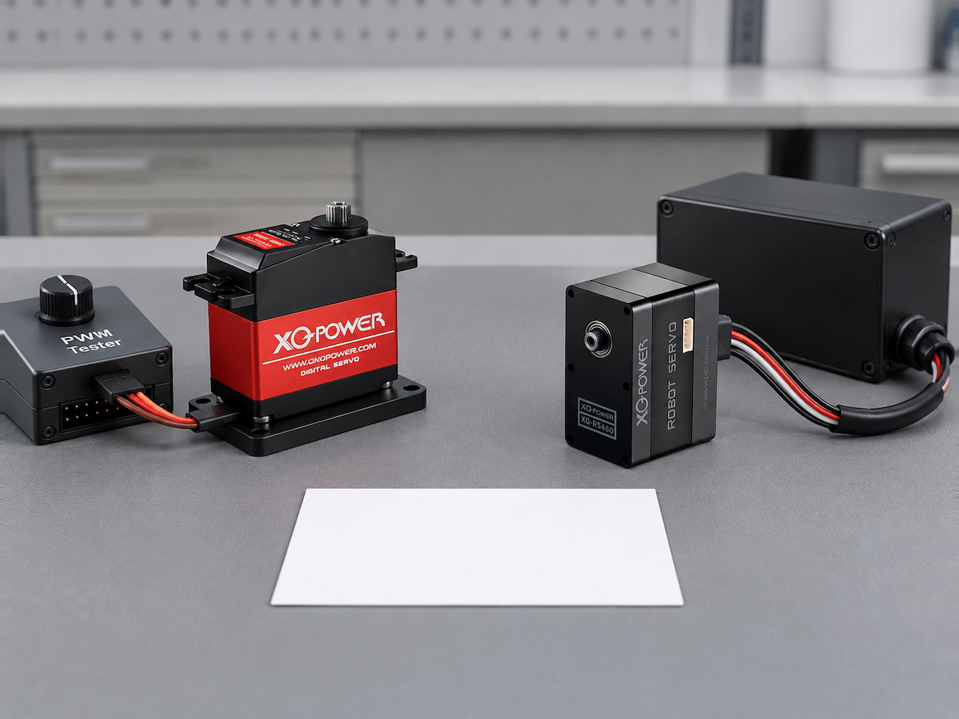 S3240M PWM servo and RS460 bus feedback architecture test stations